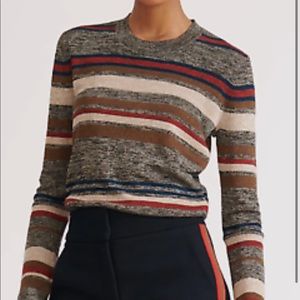 NWT Cropped JORA Sweater - Striped Multi Color